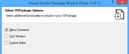 Visual Studio Package Wizard