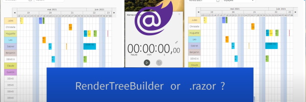 Blazor : .razor vs RenderTreeBuilder